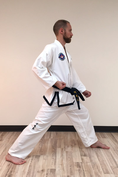 Taekwon-Do low outer forearm block 2