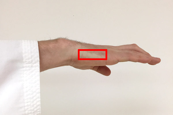 Taekwon-Do knife-hand blocking tool